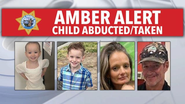 2 kids at center of Amber Alert, ages 2 and 4, found in LA County