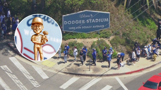 Long lines form outside Dodger Stadium hours ahead of Shohei Ohtani's 2nd bobblehead night