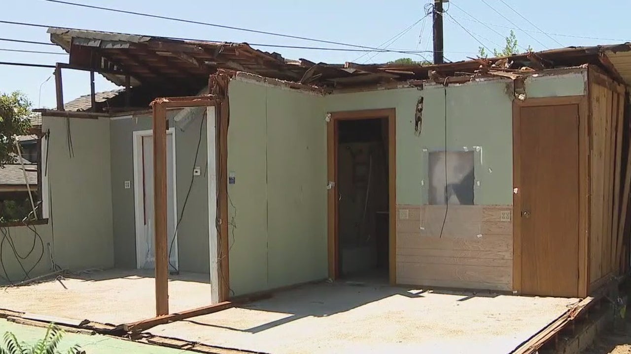 This LA home was crushed in half, it's now on the market for half a million