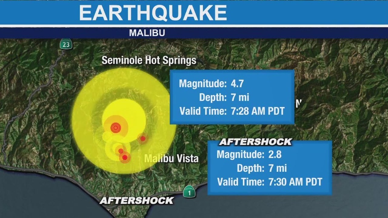 マリブを震源とする地震が南カリフォルニアを揺るがす