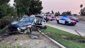 WILD VIDEO: IE armed robbery suspects taken in custody after pursuit crash, foot chase