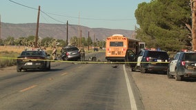 Two killed in separate crashes involving school buses in LA County