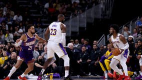 LeBron and son Bronny James play together for 1st time in Lakers preseason game