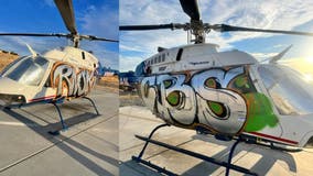 Medical helicopter vandalized in San Bernardino County