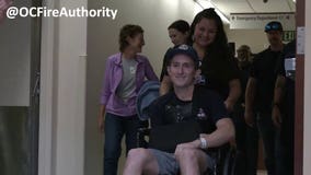 OC firefighter who survived crash out of hospital