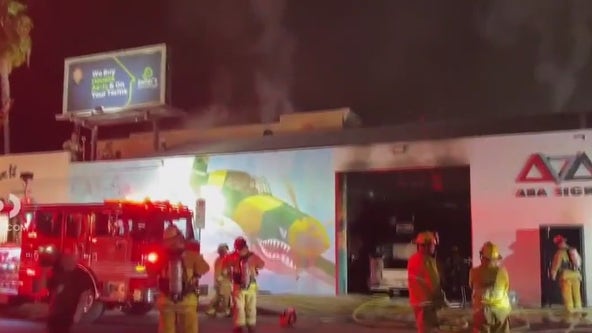 Arson suspected in series of fires that damaged business, vehicles in Sherman Oaks