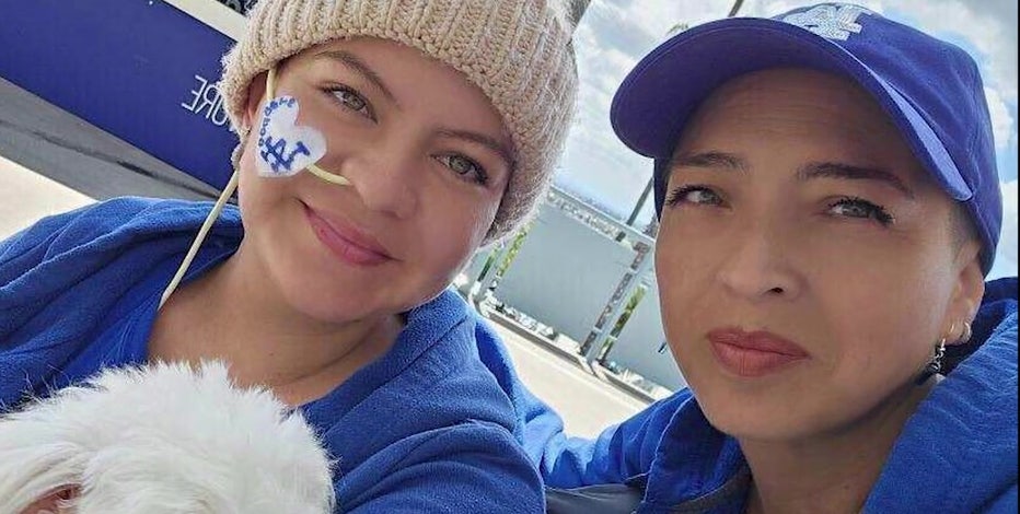 Mom, daughter with cancer use Dodgers' World Series run for