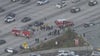 405 Freeway shut down in West LA due to severe crash involving LAPD officer