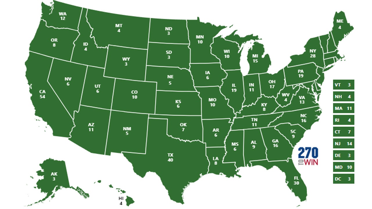 How many electoral votes does each state have? FOX 11 Los Angeles