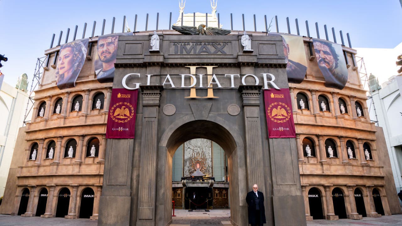 'Gladiator II': TCL Chinese Theatre transforms into coliseum for immersive experience