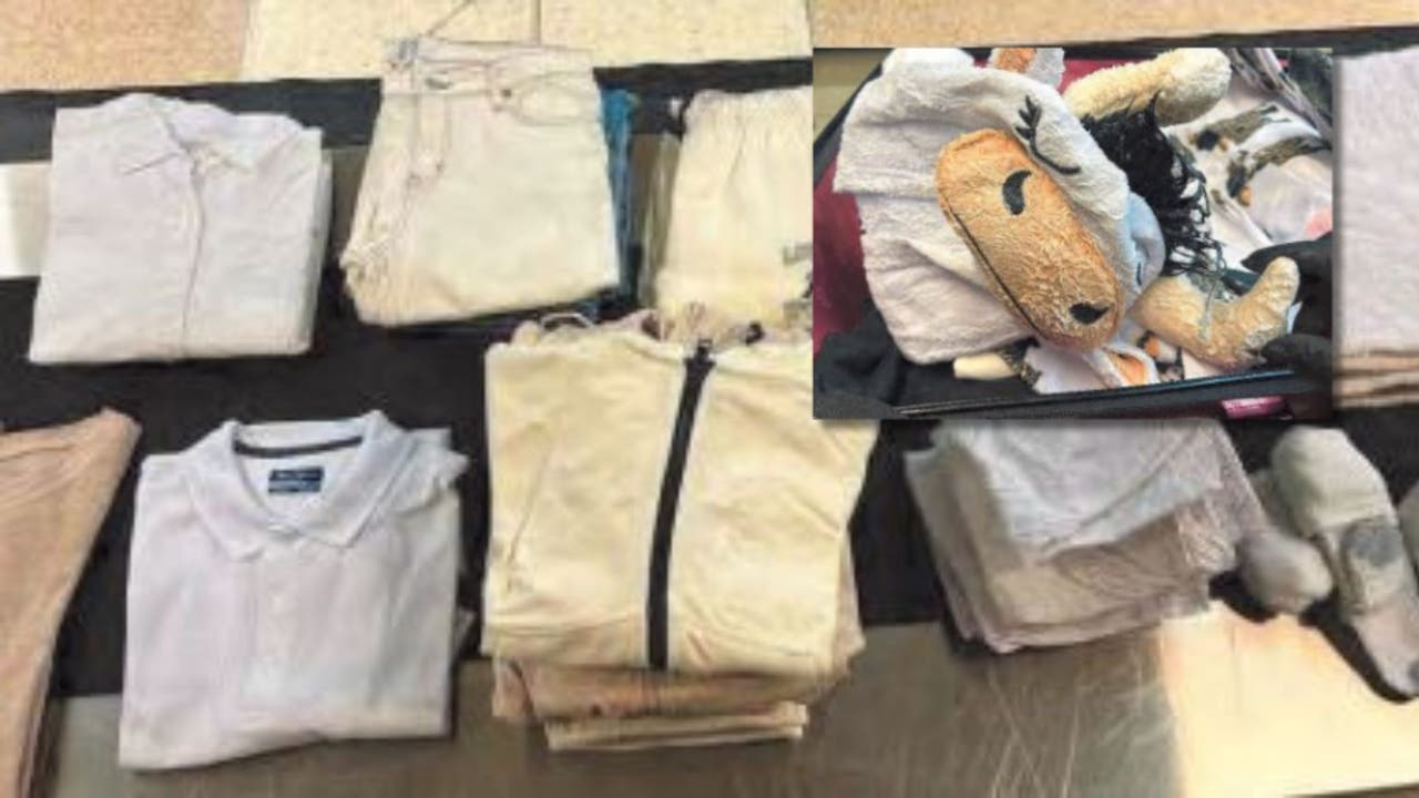 Police find clothes caked with meth, including pajama cow onesie, in suitcases at LAX