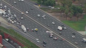 1 dead in fiery crash on 5 Freeway in Tustin