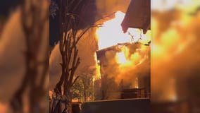 2 Inland Empire families' homes destroyed in fire; family of 8 hospitalized