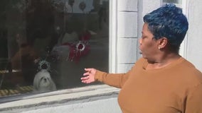 After police shootout in West Adams, woman's home riddled with bullet holes