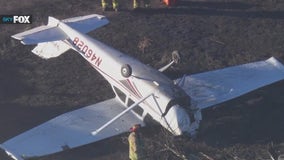 2 survive after small plane crashes in field near Van Nuys Airport