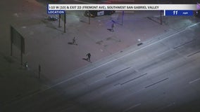 Motorcyclist in custody after high speed chase in San Gabriel Valley