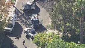 LAPD standoff with assault with a deadly weapon suspect ends in Van Nuys