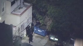 Police chase ends in East Hollywood; 1 suspect found hiding in dumpster