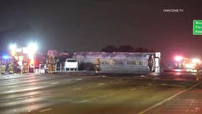 Deadly tanker truck crash shuts down 110 Freeway for hours