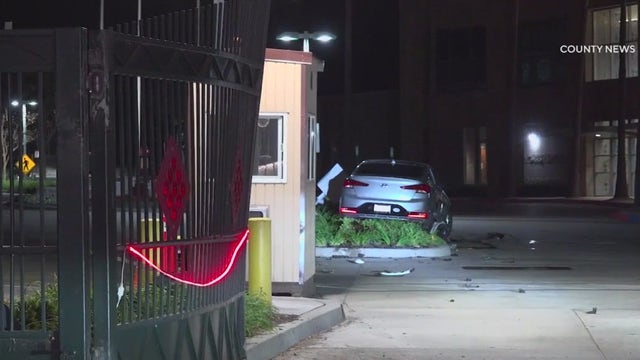 Suspected DUI driver crashes into OCFA headquarters