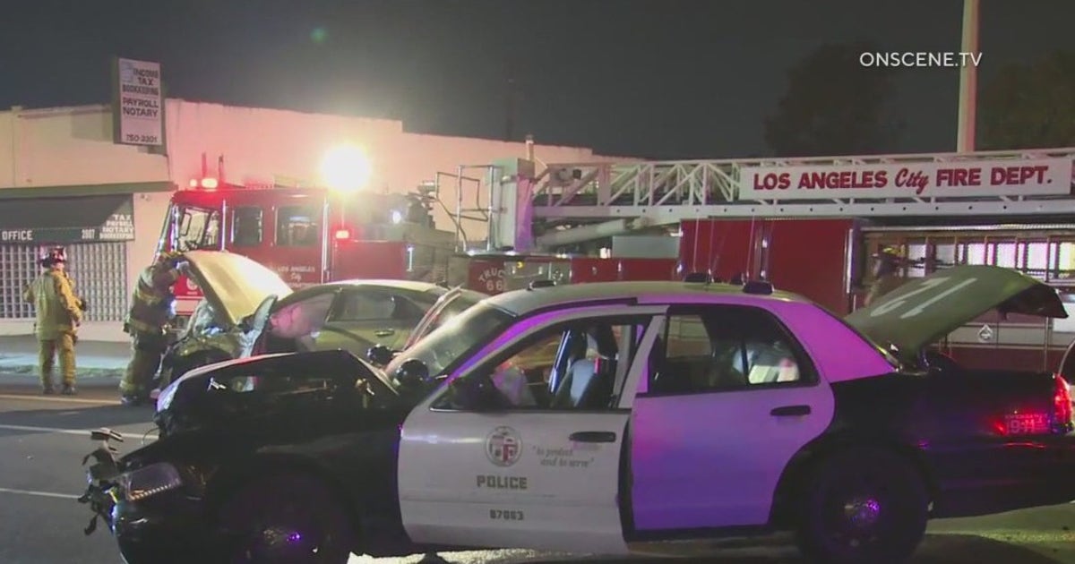 LAPD officer injured in South LA crash | FOX 11 Los Angeles