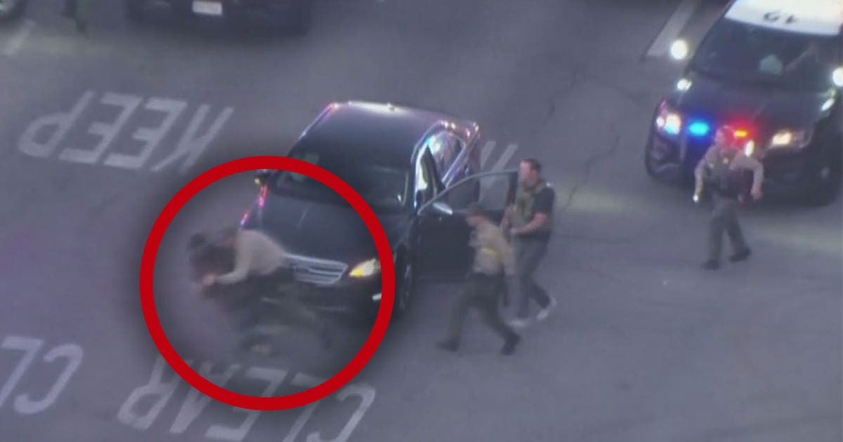 LA police chase suspect narrowly misses 4 cars in North Hollywood ...