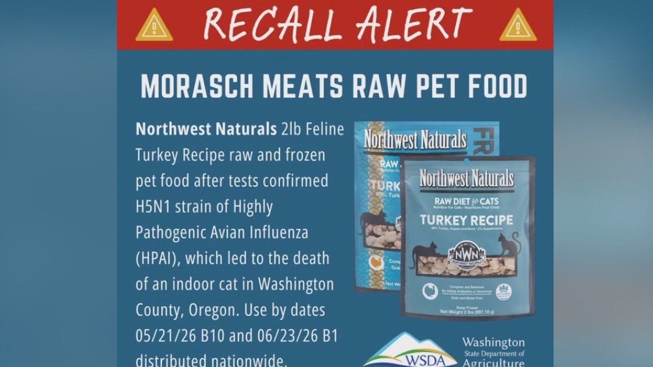 Pet food recalled after cat dies from bird flu