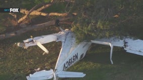 Small plane crashes onto Carson golf course; 2 injured