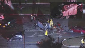 1 dead in horrific multi-car wreck in West LA; Speeding suspected in crash