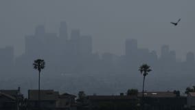 Why is air quality bad in Los Angeles today?