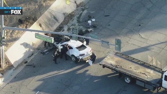 Camaro driver dies in pursuit crash in Rialto