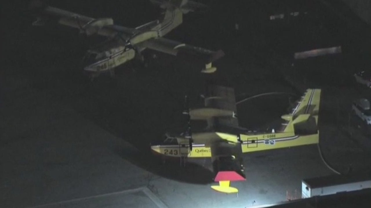 Drone hits, grounds 1 of 2 'Super Scoopers' fighting Palisades