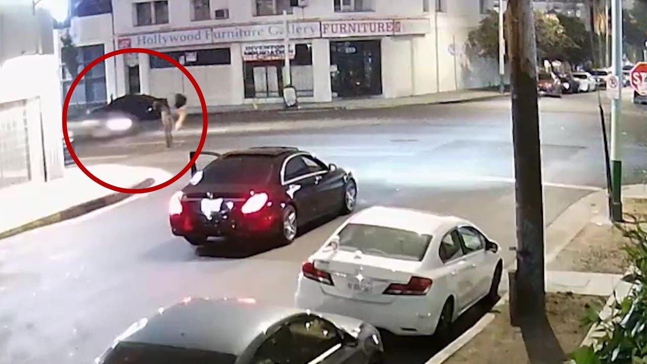 Hit-and-run crash caught on camera in East Hollywood: Police searching for driver months later