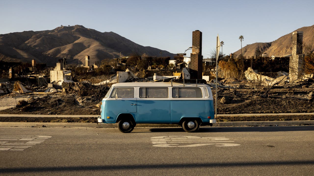 VW van somehow survives deadly Los Angeles fire: A 'beacon of hope