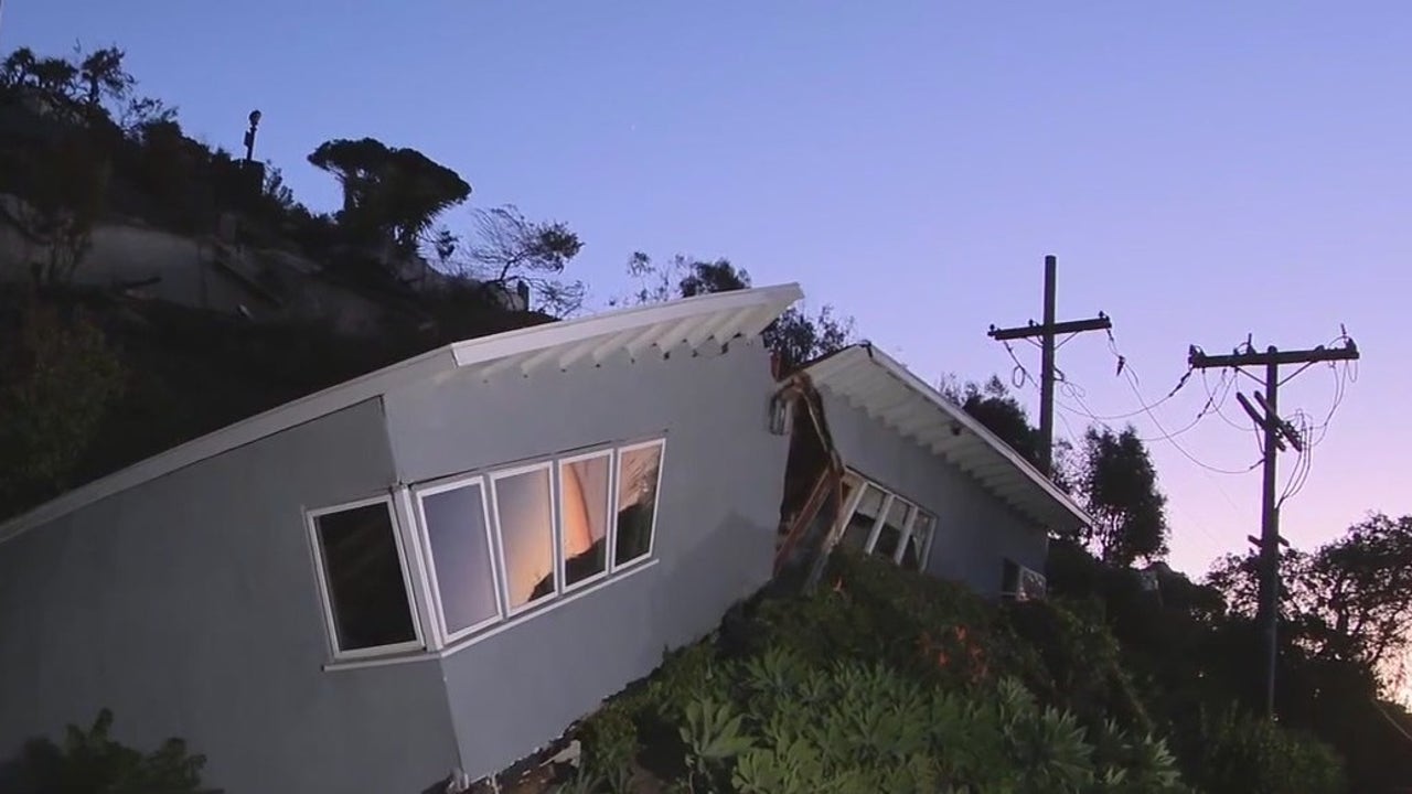 LA fires: $2M Pacific Palisades home spared by fire splits in half due to mudslide