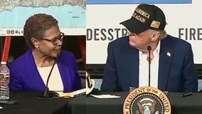 Trump tells LA Mayor to let California fire victims start rebuild sooner than '18 months'