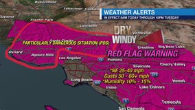 LA Weather Timeline: Santa Ana winds to bring ‘Particularly Dangerous Situation’ Red Flag Warning
