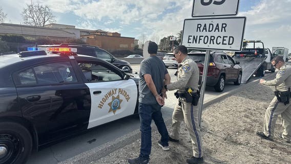 Road rage suspect drove 10 mph on California freeway to anger other driver: CHP