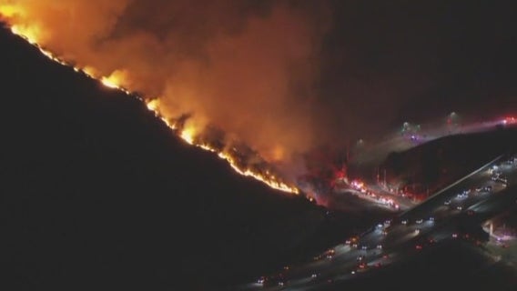 Sepulveda Fire: Forward progress stopped on blaze along 405 Freeway