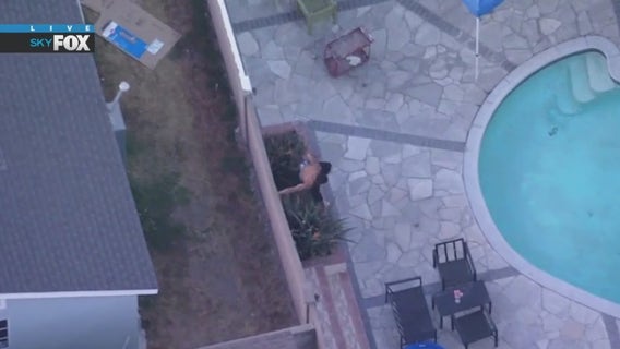 Motorcycle pursuit suspect scales fences, walls in Bellflower