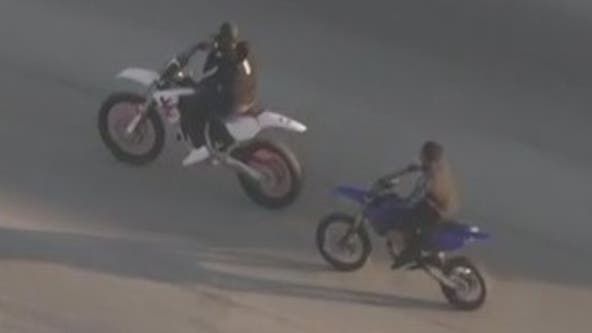 LA police chase suspects call up dozen dirt bike, ATV riders to join ride