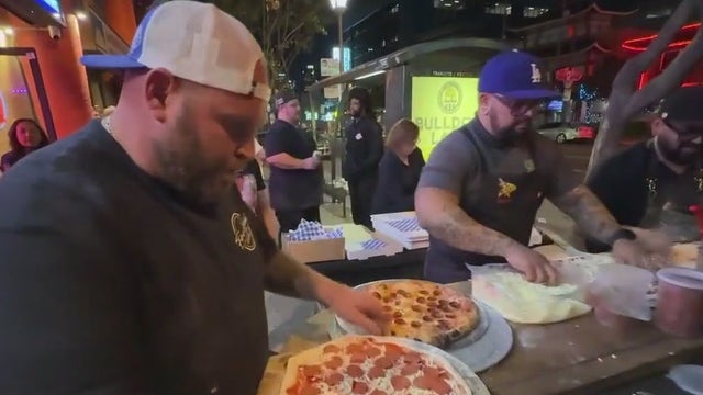 SoCal pizzerias donate pies to first responders, fire victims