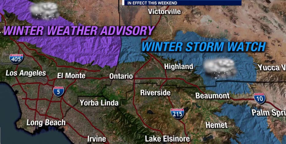 Winter Storm Warning issued for Southern California mountains