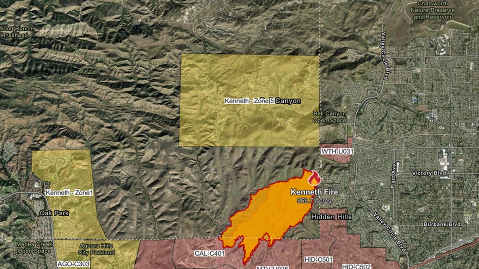 California fires map Los Angeles evacuation orders, warnings FOX 11