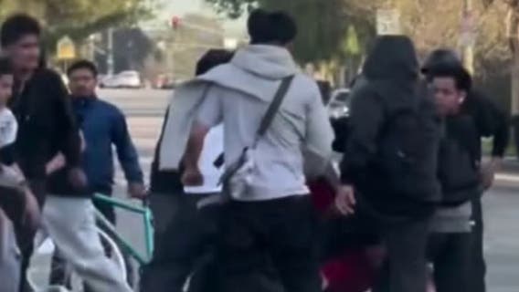 Man attacked by gang of young bicyclists in LA in broad daylight; 2 arrested