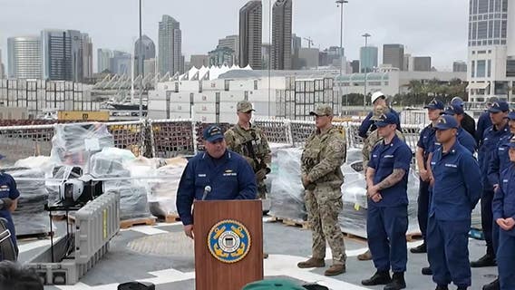Over $275 million worth of cocaine seized in San Diego by Coast Guard