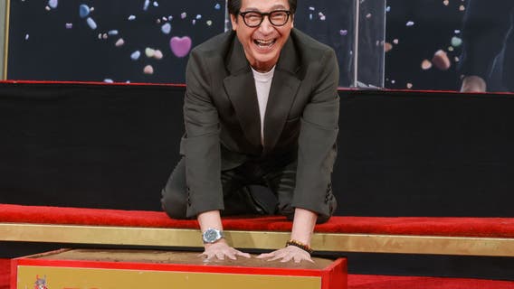 Ke Huy Quan places handprints, footprints outside TCL Chinese Theatre