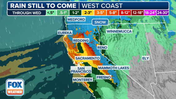 'Pineapple Express' among trio of atmospheric river events impacting California for days