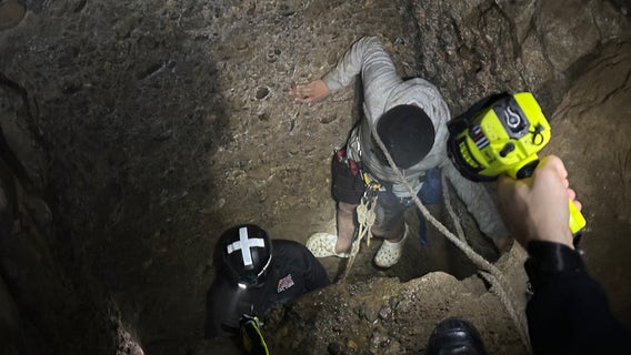 VIDEO: Crews rescue teen from California mineshaft