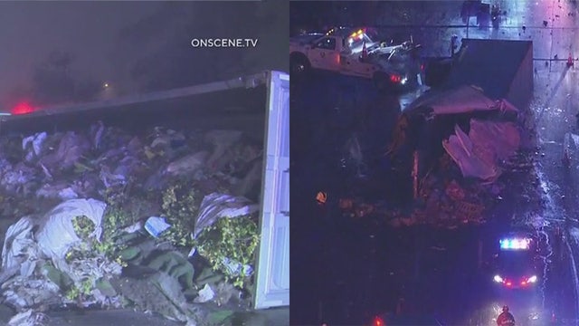 2 separate big rig crashes snarl traffic on 5, 405 freeways